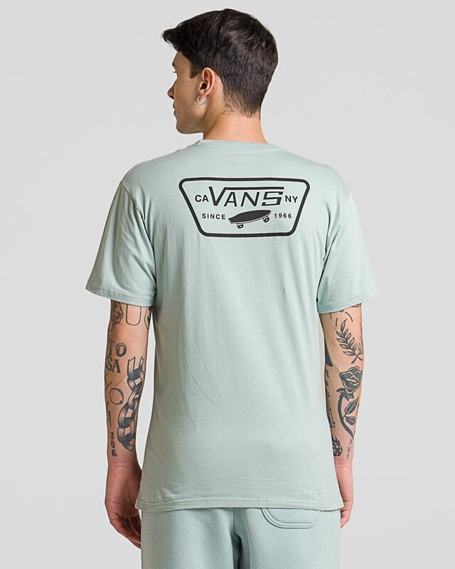 Camiseta Full Patch Back SS Gray Mist Black