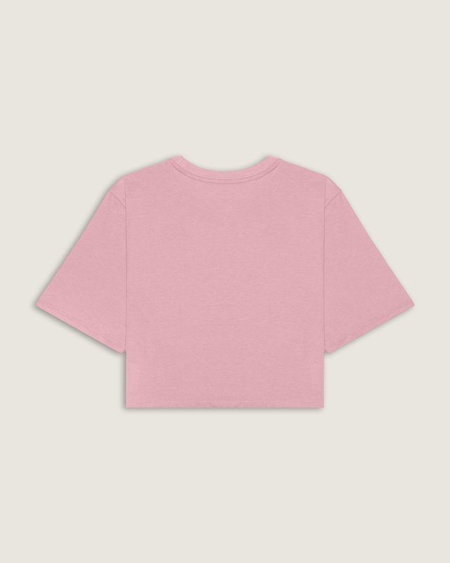 Camiseta Ss Flying V Crew Crop Ii Pink Dawn