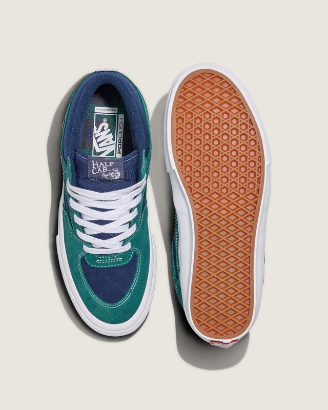 Tênis Half Cab Skate Tartan Blue Green