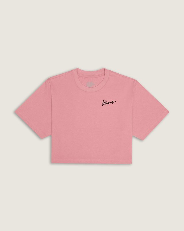 Camiseta Ss Archived Crop Pink Dawn Infantil