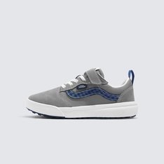 Máximo conforto e aliado de todas as rotinas para os pequenos. Esteja sempre pronto para o inesperado com o Tênis Ultrarange Grey Blue Infantil. Com um solado co-moldado construído em padrão tratorado em waffle - exclusividade Vans - ele maximiza a cobertura, aderência e durabilidade da borracha. A nova entressola UltraCush™ Lite traz conforto e leveza para o calce. O modelo de cano baixo possui cabedal com inspiração na silhueta do icônico Old Skool - em camurça, tecido e sintético - totalmente respirável, com biqueira e antepé de borracha renovado, deixando o calce no ajuste ideal, com amarração e fecho superior em velcro. O Exo Skeleton fornece apoio integrado nos dedos e na parede lateral medial, com uma trava de calcanhar para um ajuste seguro.Traz puxador em fita no calcanhar, facilitando o calce. Conforto e estilo para os pequenos, onde a única preocupação é se divertir.