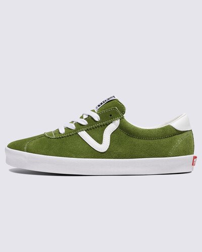 Um tênis aerodinâmico que mantém vivos os anos 90. Com inspiração nos estilos tradicionais da Vans dos anos 90, o Tênis Sport Pesto é uma nova interpretação do Skate Vans Sport original. Do colarinho aberto inferior e língua estendida até a icônica sidestripe em “V”, este tênis vulcanizado de cano baixo combina perfeitamente um visual inspirado no skate, com detalhes retrô exclusivos.