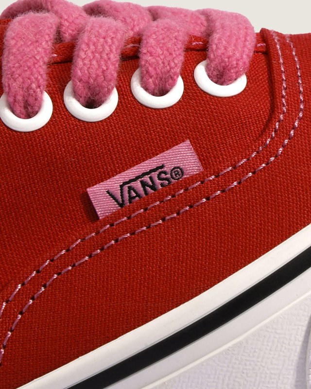 Tênis Authentic Terry Lace Red Pink