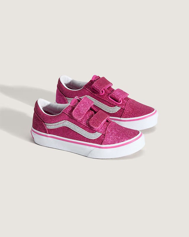 Tênis Old Skool Kids Glitter Rasp Raspberry Rose Infantil