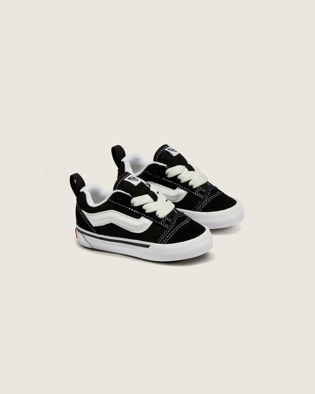 Tênis Knu Skool Elastic Lace Infantil Black True White