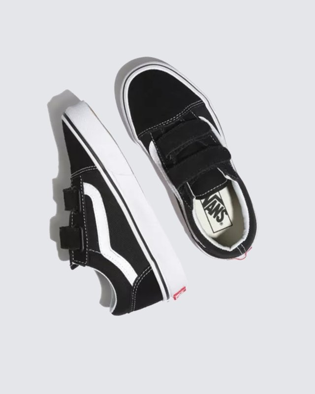 Tênis Old Skool V Infantil Black True White