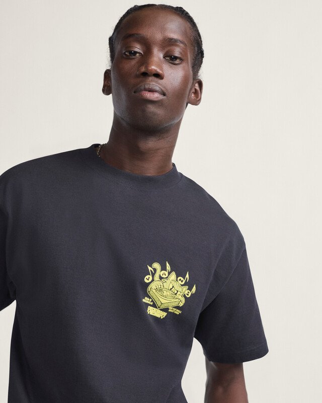 Camiseta Ss Scratched Record Black | Vans