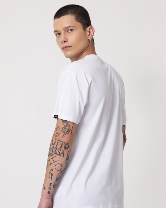 Camiseta Full Patch White Black