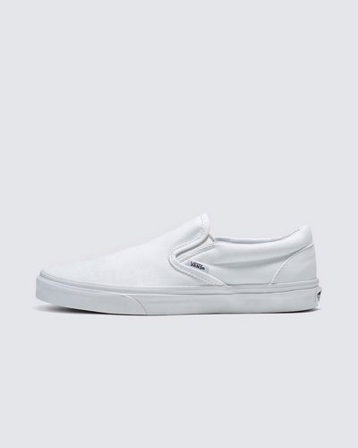 Em 1977, o tênis Slip-On, conhecido originalmente como Vans #98 é apresentado e com a ajuda de skatistas e atletas de BMX, virou uma febre no sul da Califórnia. Anos depois, ganhou atenção e apelo internacional quando apareceu nos pés de Jeff Spiccoli, personagem interpretado por Sean Penn no filme Fast Times at Ridgemont High, de 1982, tornando-se um dos maiores ícones da Vans. O Tênis Slip-On True White possui perfil baixo, cabedal de lona têxtil resistente na cor branca, cano acolchoado, elástico nas laterais, viras laterais de borracha na cor branca com biqueiras reforçadas para suportar o desgaste por repetição e a original sola de borracha Waffle exclusiva Vans.