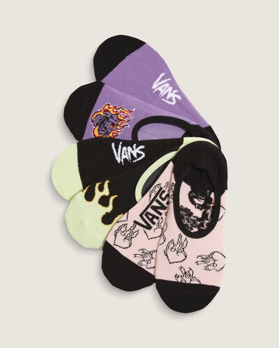Combine os seus tênis Vans com o pack de meias que carrega o Lifestyle Vans por onde for. A Meia Shadow Lime agrega estilo para todas as ocasiões. O pack possui três pares de meias soquetes em tecido estilo sapatilhas clássicas, em tons coloridos e com a icônica estampa em chamas da Vans. Com ponteira e calcanhares em branco, traz assinatura Vans estampada na sola.