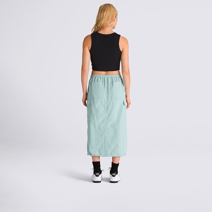 Saia Riley Parachute Cargo Skirt Upland Gray Mist