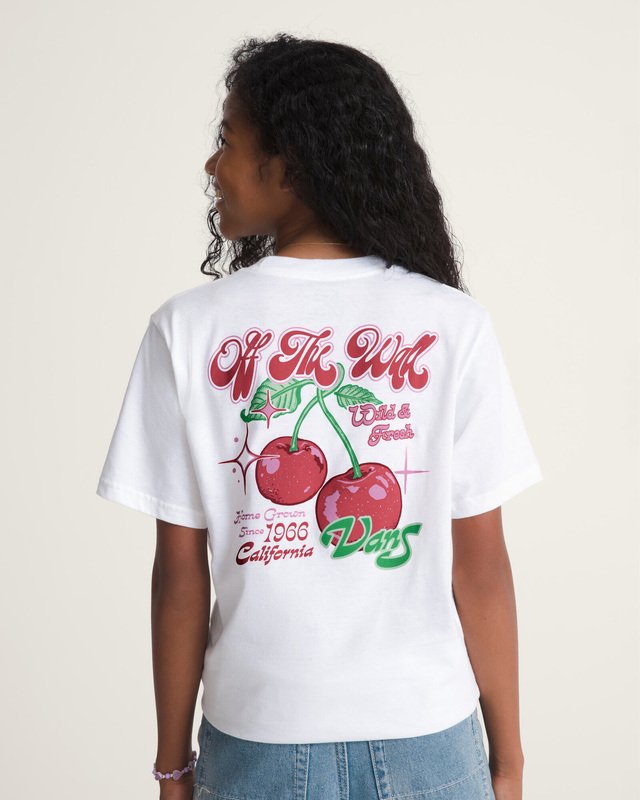 Camisa Manga Curta Cherry Shack White Infanti