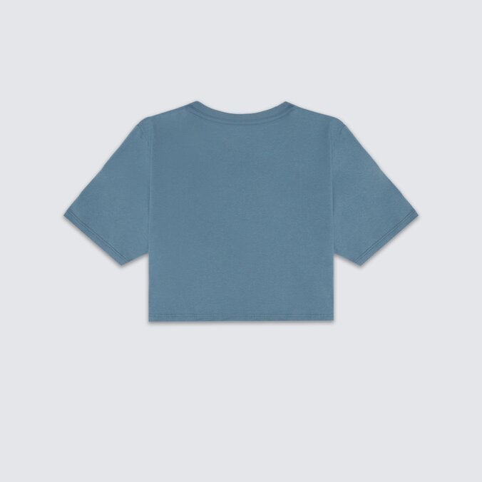 Camiseta Retro V Crew Crop II SS Bluestone