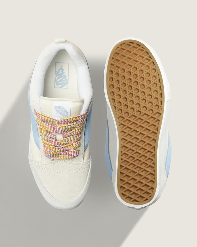 Tênis Knu Skool Fat Lace Oversized White Blue