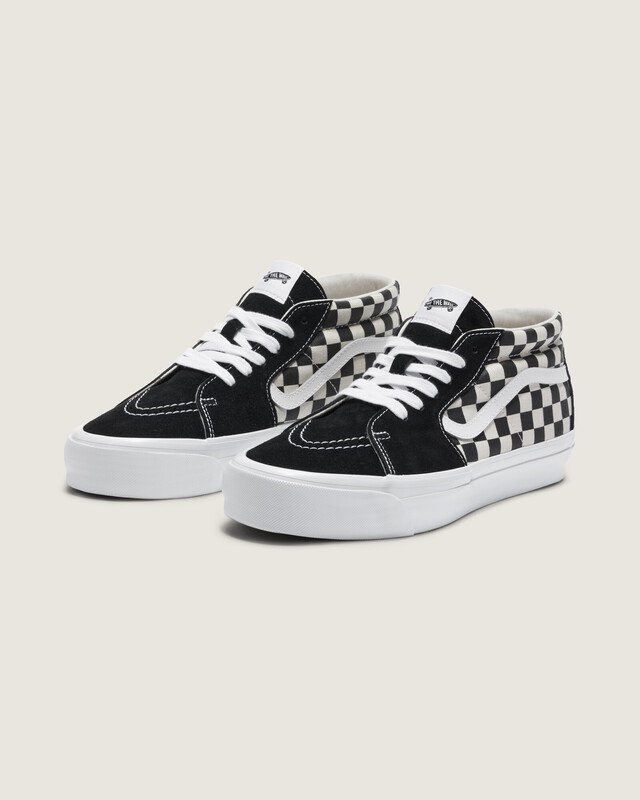 Tênis Sk8-Mid Premium Lx Checkerboard Black Off White