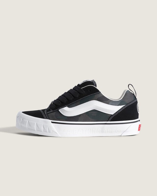 Tênis Knu Skool Vans X Bape Black Camo