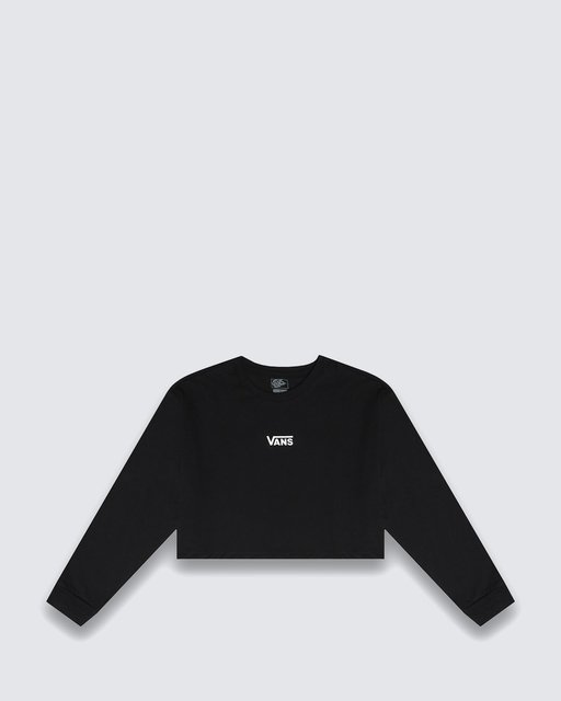 Camiseta Flying V Ls Relax Crop Black | Vans