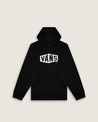 Um clássico irreverente para todos os momentos. Use camadas para se manter aquecido no estilo “Off The Wall”. O Moletom Hex Logo Pullover Black é o máximo em aconchego, com um bolso frontal estilo canguru. O modelo traz estampa frontal, com assinatura Vans® com efeito tridimensional, dentro de blocos, centralizada na altura do peito, em silk à base d’água.
