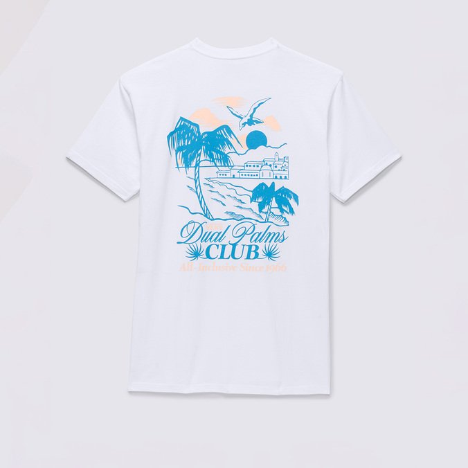 Camiseta Dual Palms Club White