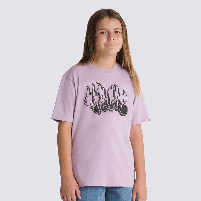 Camiseta Burnout SS Lavender Mist Infantil