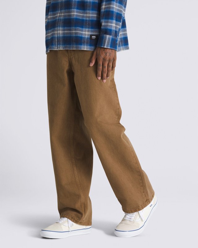 Calça Check-5 Baggy Denim Pant Upland Sepia