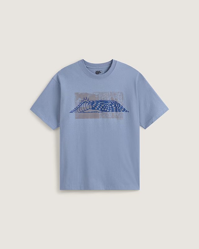 Camiseta Manga Curta Wave Check Glacial Slate | Vans