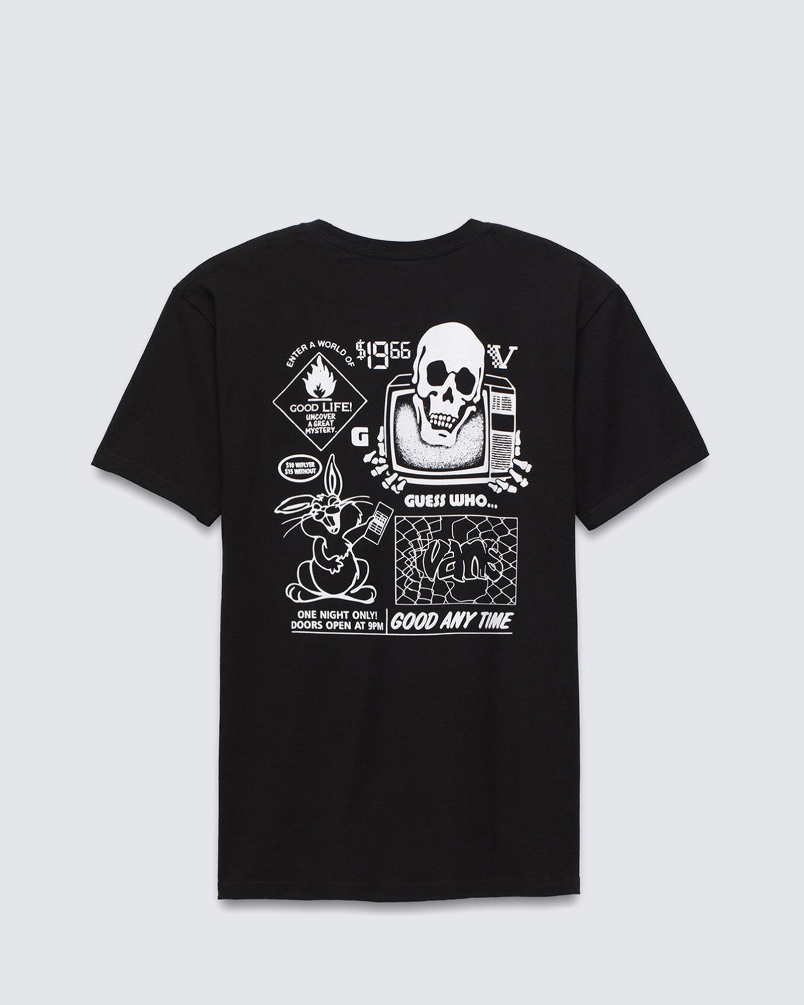 やす Camiseta Crazzy Eddy SS Black | Vans