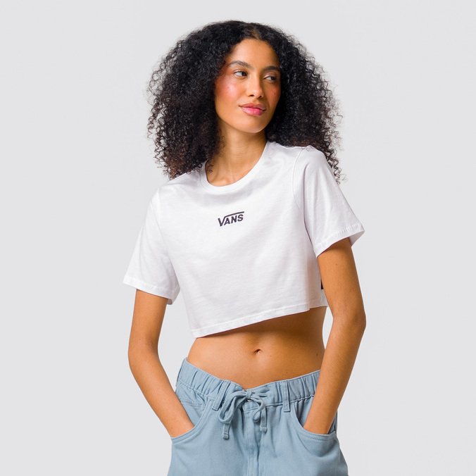 Camiseta Flying V Crew Crop Ii White