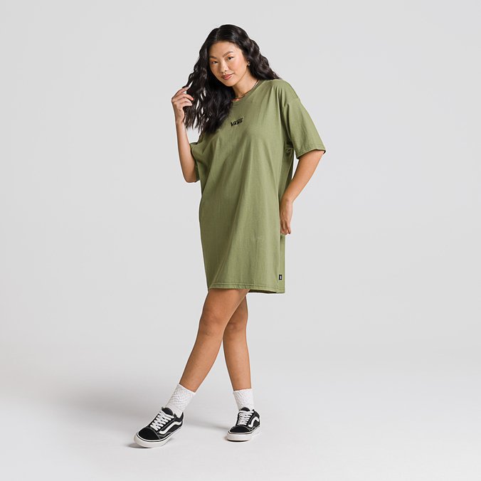 Vestido Vee Loden Green White