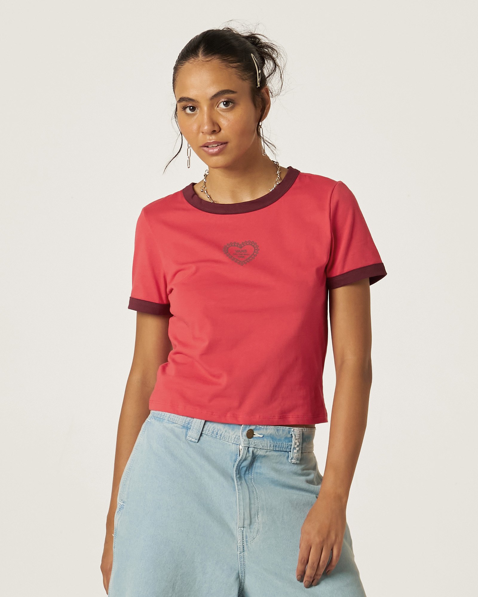 user_fbb02166 Camiseta Manga Curta Lacey Daze Crimson Haze | Vans