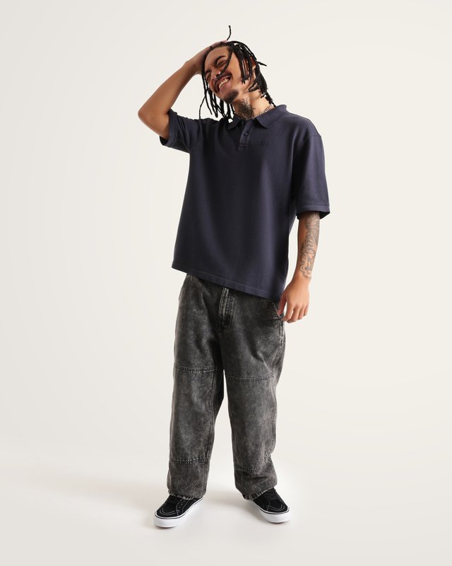 Camiseta Manga Curta Vans X Rowan Z Washed Polo Parisian Night