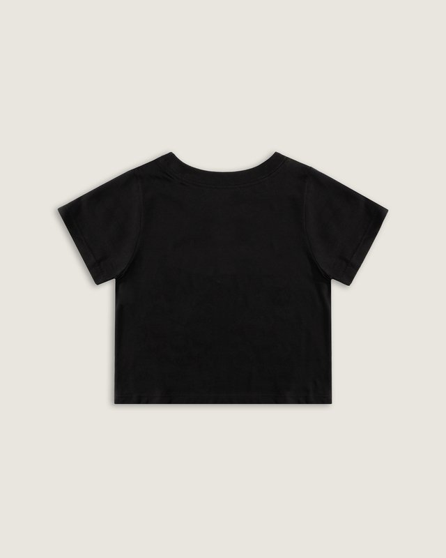 Camiseta Manga Curta Glitter Vans Black Infantil
