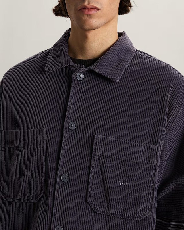 Camisa Manga Curta Lx Cord Steel Shadow