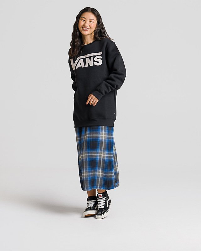 Moletom Vans Classic Crew Ll Black White