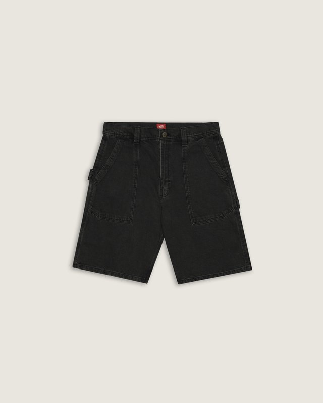 Bermuda Skate Utility Loose Denim Short Black
