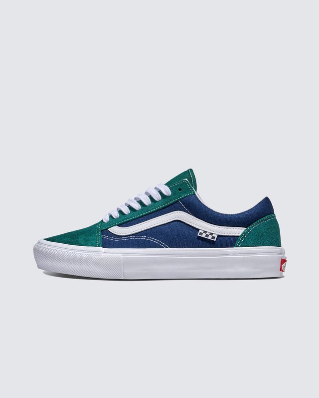 Tênis Old Skool Skate Tartan Green Blue