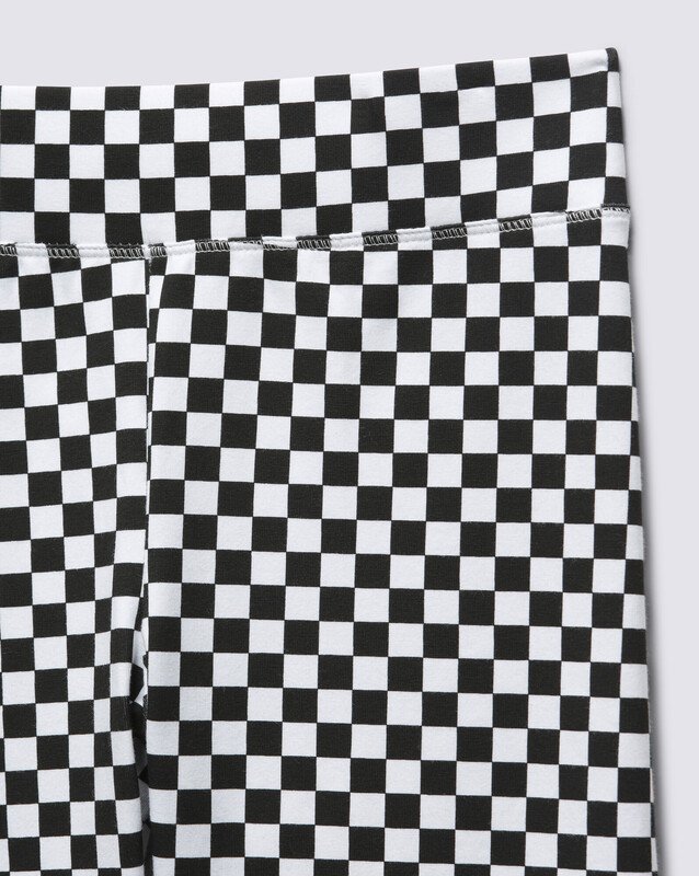 Bermuda Flying V Print Legging Checkerboard