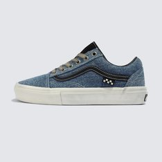 Skate Classics: Ultra resistência no interior para a prática do skate. Completamente redesenhada para o skate moderno, a coleção Skate Classics oferece mais do que os skatistas precisam para permitir evolução máxima. Com cabedal de camurça e lona, o Tênis Old Skool Skate Denim Blue Black oferece a aparência icônica que você deseja, trazendo todos os benefícios de desempenho que os skatistas exigem.