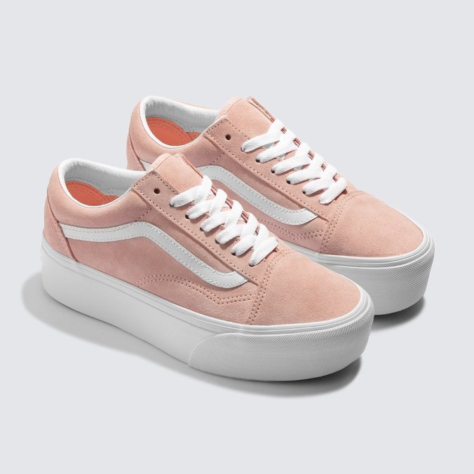 Tenis Old Skool Stackform Butter Leather Chintz Rose Vans