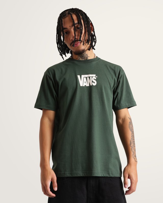 Camiseta Manga Curta Stretch Logo Oil Green