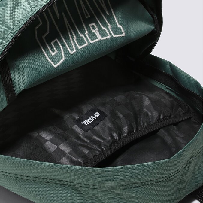 Mochila Old Skool Check Backpack Warm Weather Dark Forest | Vans