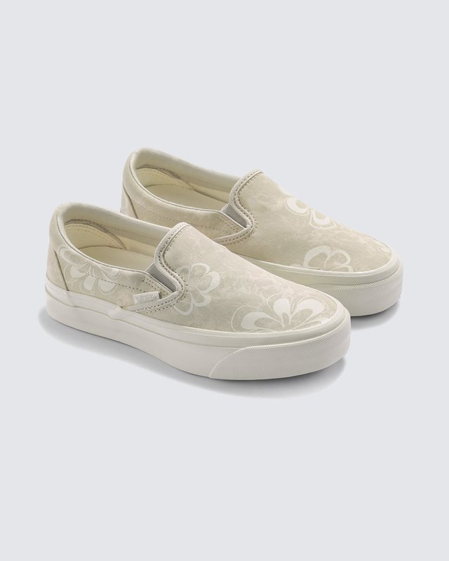 Tênis Slip-On Mte Floral Stain Vintage White