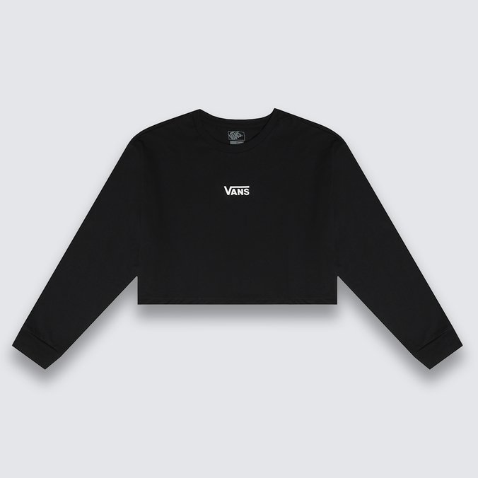 Camiseta Flying V Ls Relax Crop Black
