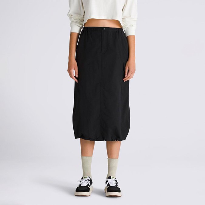 Saia Riley Parachute Cargo Skirt Upland Black