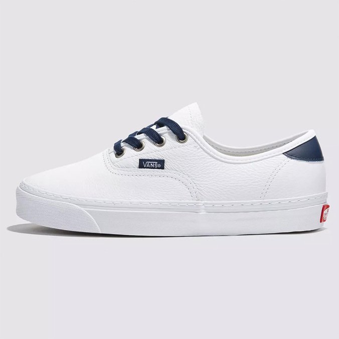 Tênis Authentic Leather White Navy