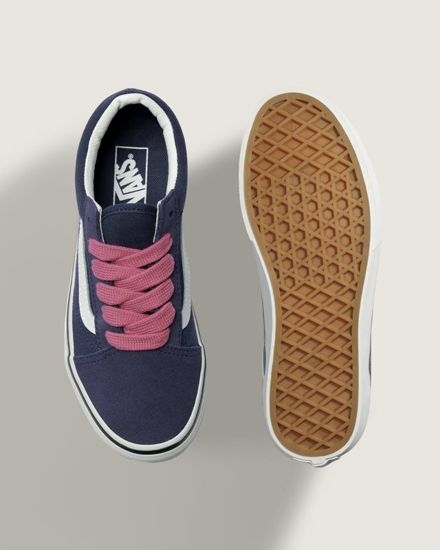 Tênis Old Skool Kids Duo Color Purple Pink Infantil