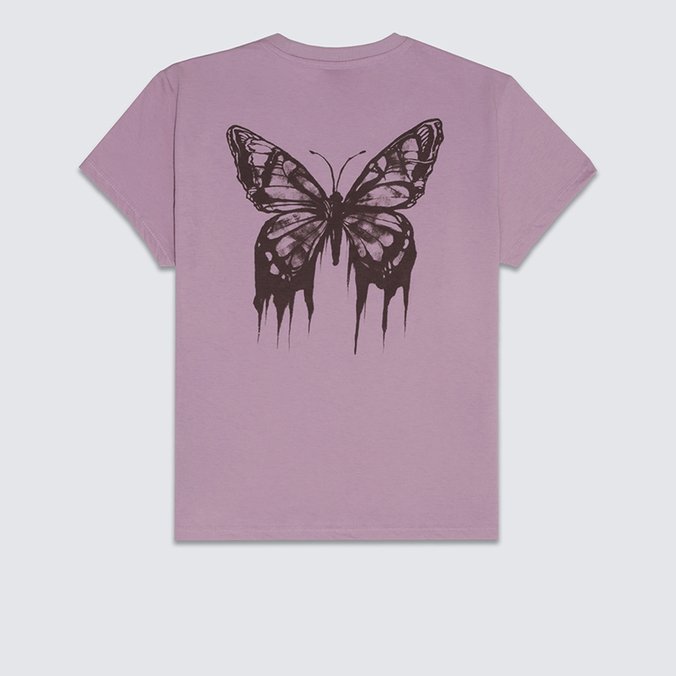 Camiseta Fallen Relaxed Crop SS Lavender Mist Infantil