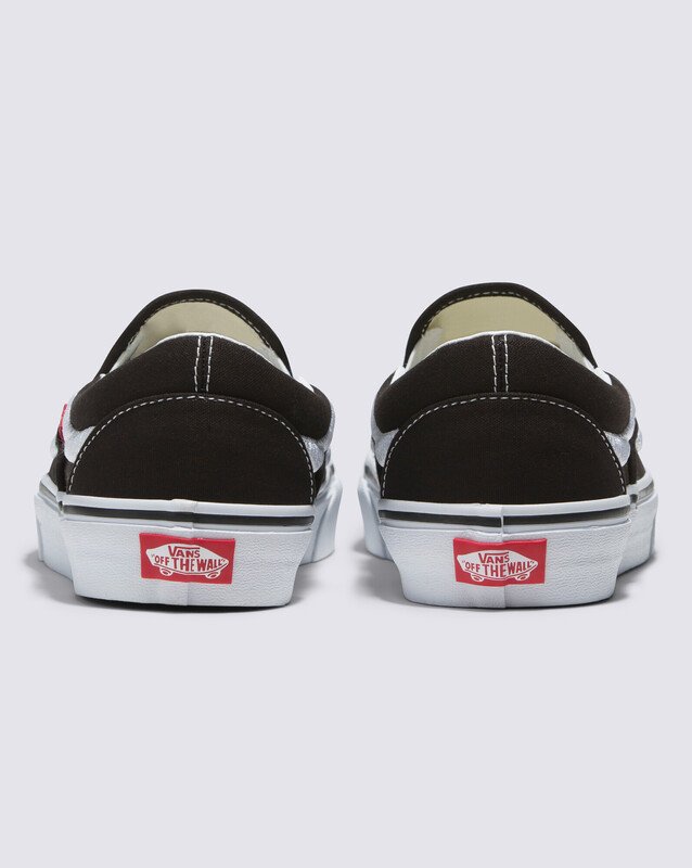 Tênis Slip-On Sidestripe Black White