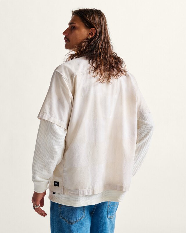 Camisa Kessler Checkerboard Ss Woven Lx White Marshmallow