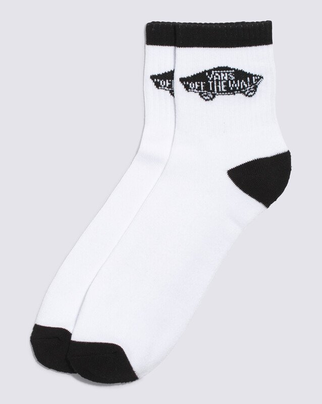 Meia Vans Art Half Crew 39/44 White-Black